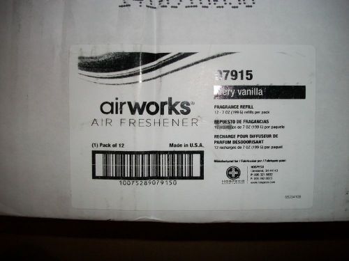 Airworks Very Vanilla Metered Aerosol Air Freshener 7 oz Can Case of 12 Air Work