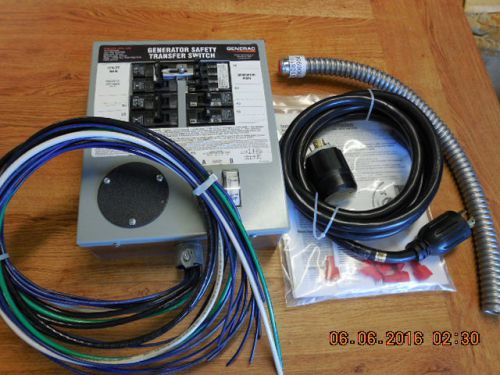 Generac model 6408 30-amp 6-10 circuit Indoor Manual Transfer Switch Kit