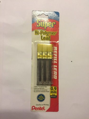 Pentel 0.9 mm Lead 45 Total Refill Super Hi-polymer Thick HB Pencil