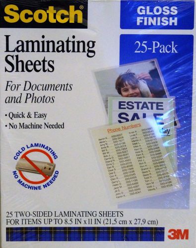 Self-sealing laminating pouches, 9.5 mil, 8 1/2 x 11, 25/pack  gloss finish for sale
