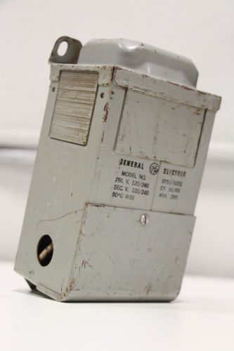 General electric ge 9t51y6231 transformer 120/240 50/60 cy. .250 kva for sale