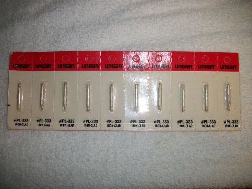 UNGAR #PL-333 IRON-CLAD SOLDERING TIPS NEW LOT OF 10