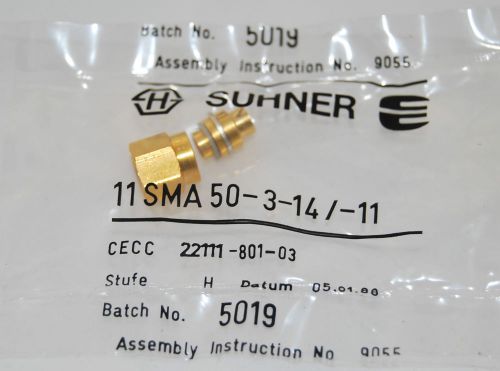 HUBER SUHNER CONNECTOR  11 SMA 50-3-14/-11  11SMA50-3-14/-11