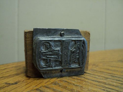 Vintage Libby&#039;s Tomato Juice Printing Press Ink Stamp Block Printing Tool   .