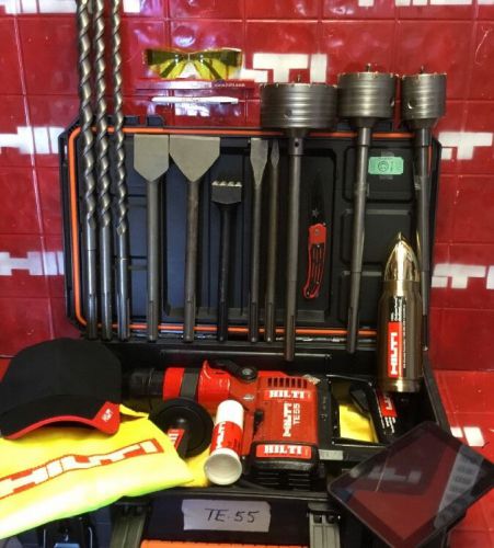 Hilti te 55 hammer drill, l@@k, free pad and extras, strong, fast shipping for sale