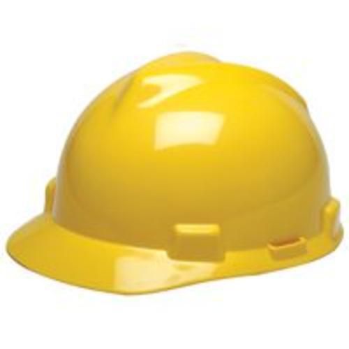 Msa safety works 475360 ratchet hard hat, yellow for sale