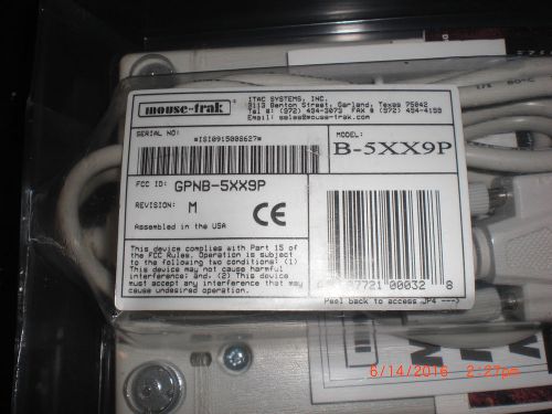 Computer Accessory MOUSE-TRAK B-5XX9P