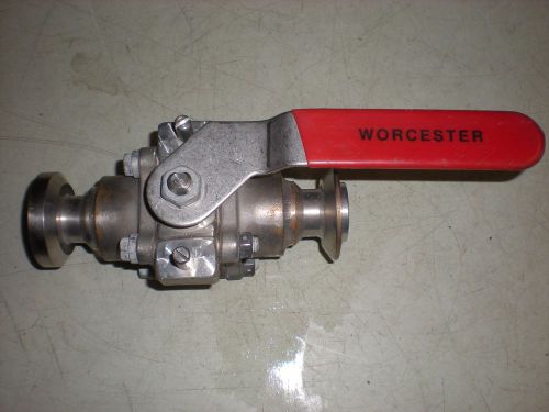 Worcester 7/8&#034; ID Stainless Steel Sanitary Ball Valve - 1 4466RTSW R3 - #1
