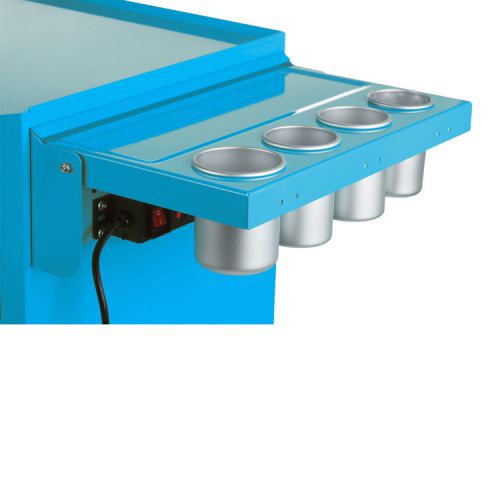 Viper tool storage teal folding side shelf with power strip v1stl for sale