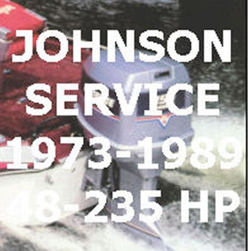 Johnson evinrude outboard motor boat service manual 1973 to1989 48hp to 235 hp for sale
