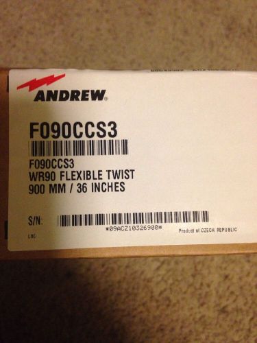 Andrew F090CCS3 Flexible Twist for WR90 8.2-12.4GHz 900 MM / 36 Inches