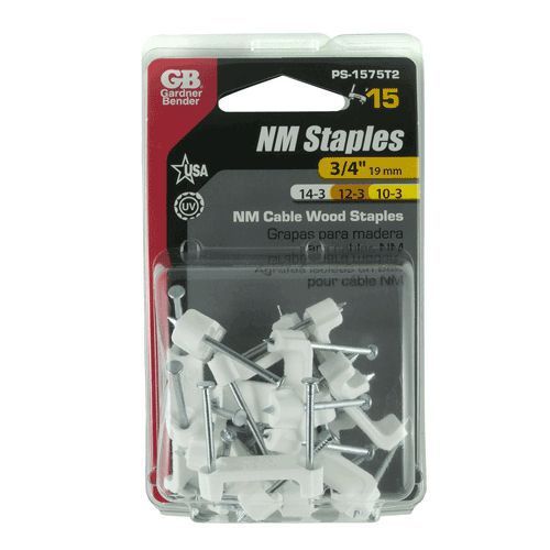 Staple,3/4&#034;romex poly 15/cd for sale