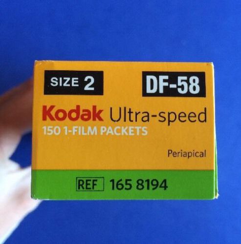 DF-58 ULTRASPEED #2  POLY SOFT DENTAL FILM PACK OF 150  BY KODAK