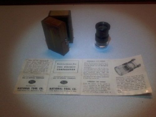 Vintage Bell &amp; Howell Co. &#034;The Pocket Comparator&#034; in Original Hardwood Case