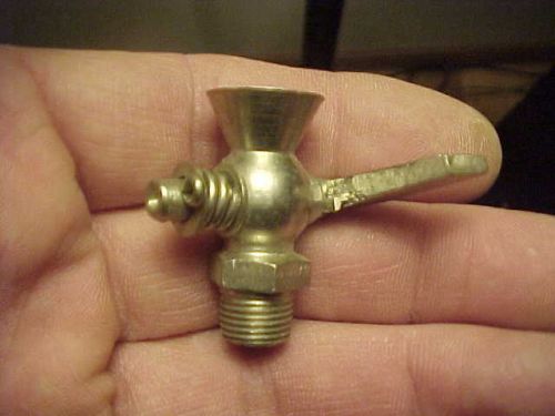 NOS 1/8&#034; Pipe Nickel Plated Brass Priming Primer Cup Hit Miss Gas Steam Engine