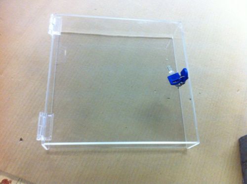 Qty 2 Acrylic Countertop Display Case 12&#034; x 10&#034; x 3&#034; magnetic hasp
