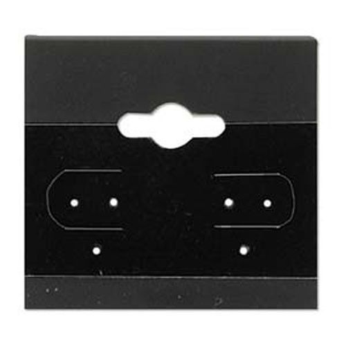 New 100 black plain hanging 1.5&#034; x 1.5&#034; earring card jewelry display for sale