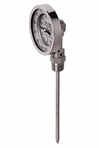 Tel-Tru 39100467 Model Bc350R Resettable Bi-Metal Process Grade Thermometer,