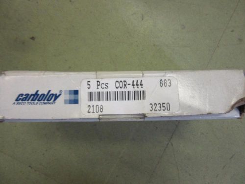 CARBOLOY Lathe Tool Bits with Carbide Tip COR-444 883 5pc NOS