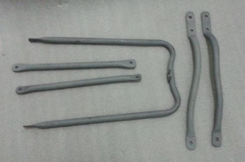 50s NORTON ES2 MODEL 50 FRONT &amp; REAR FENDER MUDGUARD STAYS