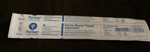 Puritan Sterile 6&#034; Rayon Tipped Applicators Swabs QTY 110