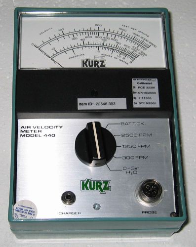 Kurz 440 air velocity meter - excellent condition! for sale