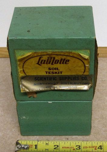 Vintage 1928 lamotte soil test kit scientific supplies co. seattle washington for sale