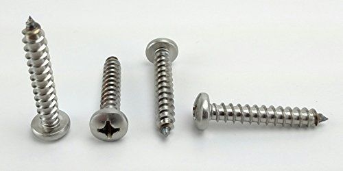 Chenango supply #14 x 1-1/2 stainless phillips pan head sheetmetal screw (1/2&#034; for sale