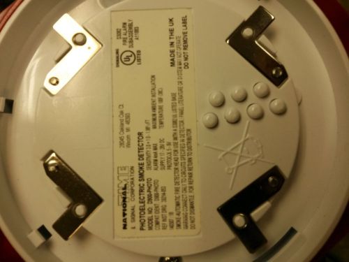 NATIONAL TIME D900-PHOTO PHOTOELECTRIC SMOKE DETECTOR NEW with base