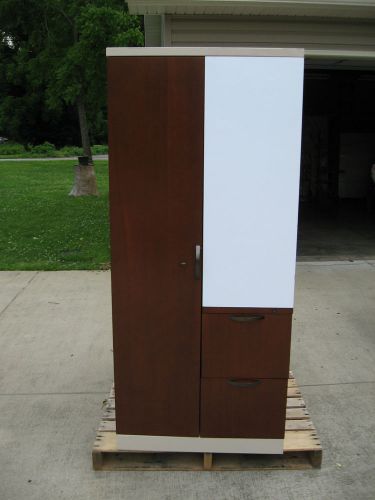 Herman Miller vertical meridian Storage Tower cubical Cabinet 30&#034; Wide