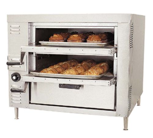 Bakers pride gp-52 gas double deck 21&#034;w x 26&#034;d countertop pizza oven for sale