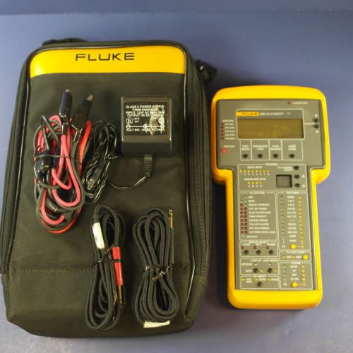 Fluke Networks 635 Quickbert T1 Tester, New condition! Fluke Case &amp; Accessories