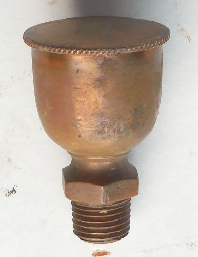 Brass grease cup oil hit &amp; miss gas steam tractor fuel engines motor  /308 for sale