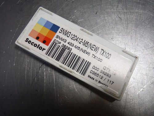 Seco Carbide Inserts Qty10 SNMG 433 M5 TX100 (LOC1358A)