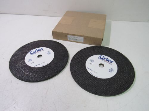 GRIER T1-R-8B20994 8&#034;X3/16&#034;X1/2 ABRASIVE GRINDING WHEEL 7600 RPM (BOX OF 2)*NIB*