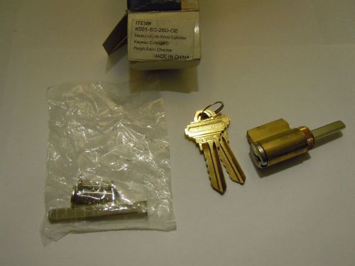 Key in knob lock cylinder schlage c satin chrome for sale