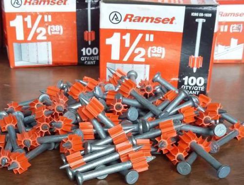 1 1/2&#034; RAMSET Nails Low Velocity Fasteners Hilti Remington Simpson Powers more