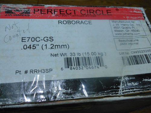 HARRIS ROBORACE Mig welding wire E70C-GS .045&#034;dia. 33# 33lbs Spool