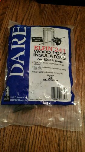 Elfin Wood Post Insulator,No ELF-WP-25,  Dare Products Inc