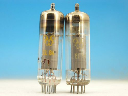 EL84 6BQ5 RFT O-Getter TUBES / PAIR LOT OF 2