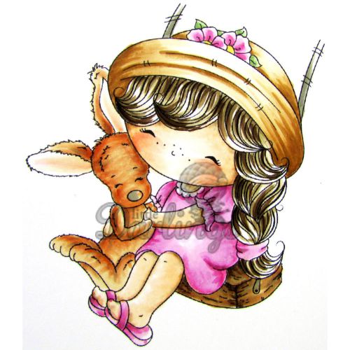&#034;candibean cling stamp 4&#034;&#034;x7&#034;&#034;-hold tight&#034; for sale