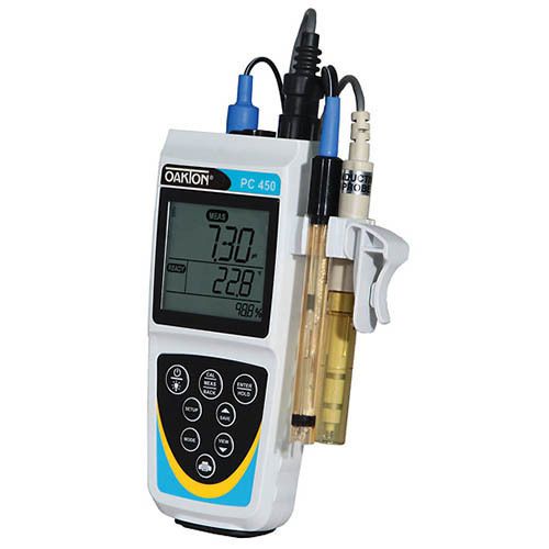 Oakton WD-35630-12 PC 450 pH/mV/Con/TDS/PSU Meter w/CON, ATC probes