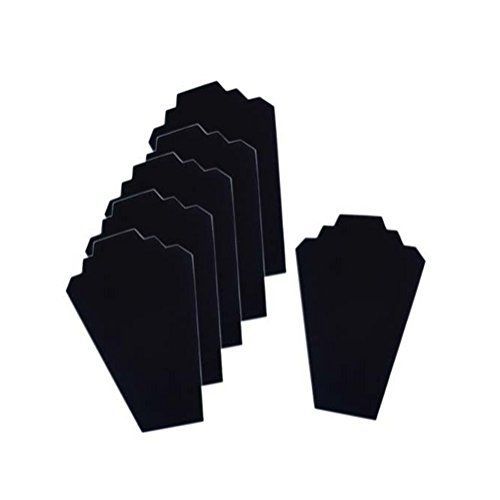 Super Z Outlet 12.5&#034; Black Velvet Jewelry Easel Display Stand Tower Rack for
