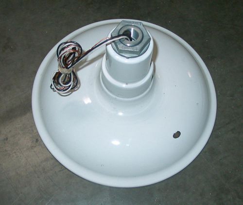 Classic Dome 12&#034; Industrial Lighting Fixture 120V WITH SOCKET  WHITE