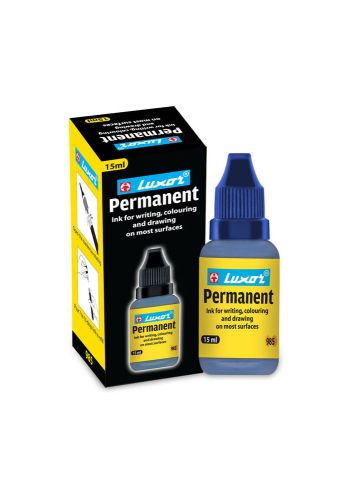 Luxor Permanent Drawing Ink Bottle (Black)(Pack of 10)-writing,coloring,drawing