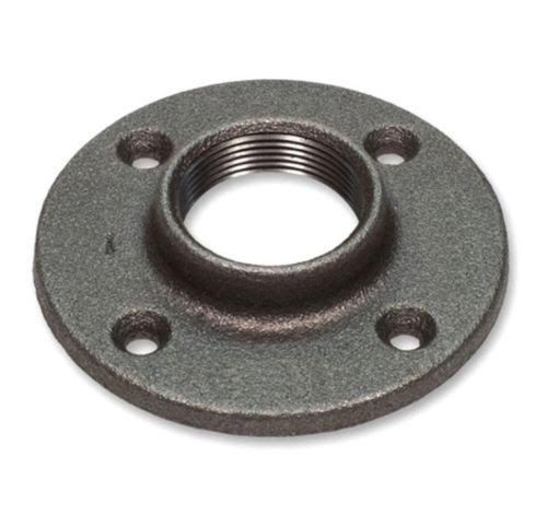 3/8&#034; BLACK PIPE MALLEABLE FLOOR FLANGE - IRON PIPE FITTING NPT