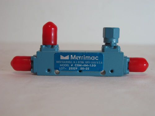 Merrimac CSM-6M-1.5G Directional Coupler.  1 GHz to 2 GHz,  6 dB.  SMA(F).  Good