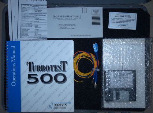 Noyes Turbotest 500 Fiber Optic Loss Test Set / Model OLT-504 ASC / Accessories
