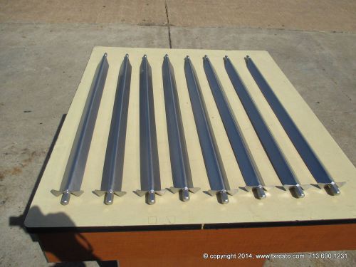 LOT OF 8 HARDT INFERNO / 3500  ROTISSERIE OVEN SKEWERS. 35.5&#034;