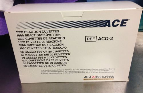Alfa Wasserman  ACE Ref ACD-2 Reaction Cuvettes 1000/box